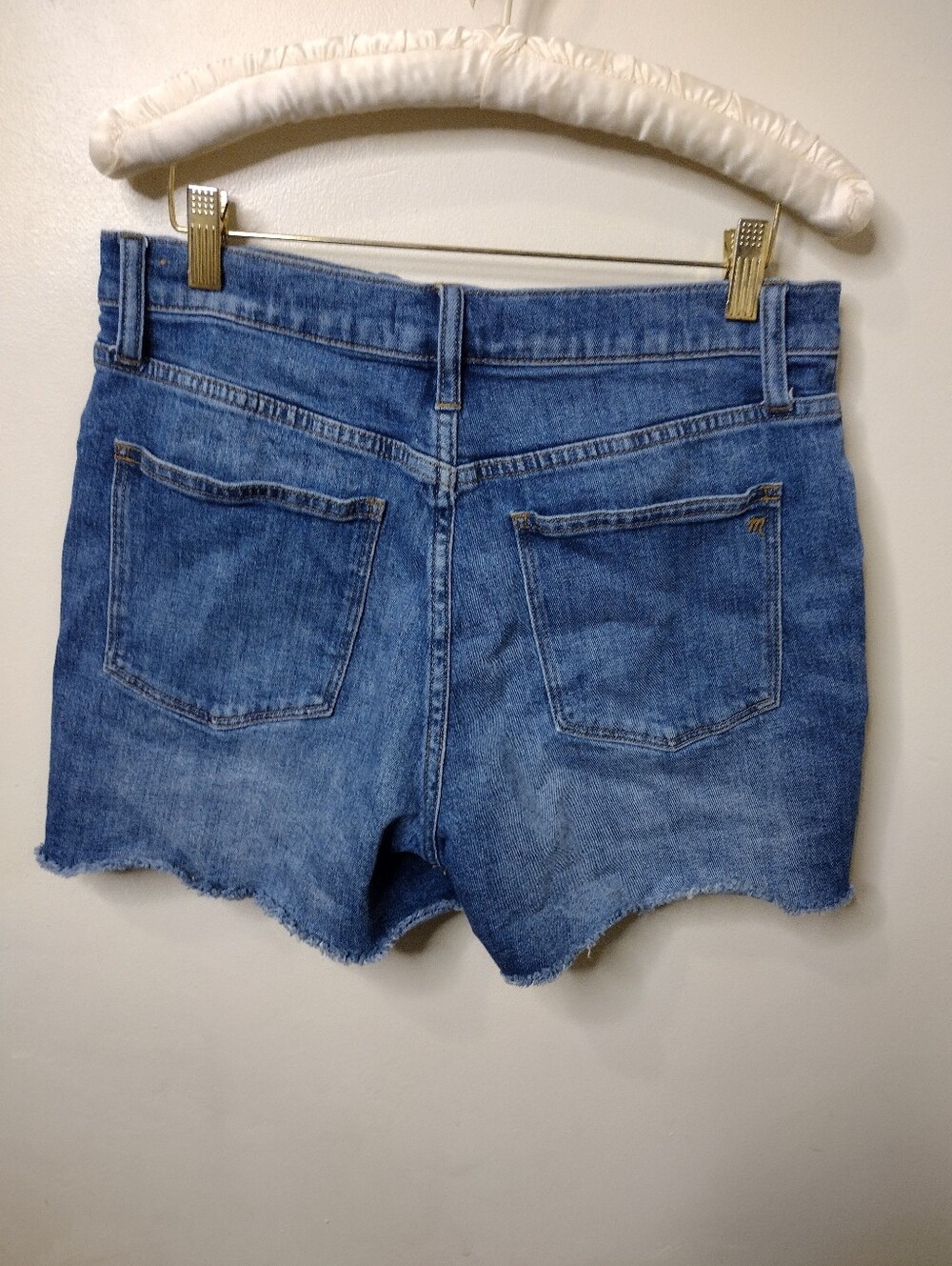 Madewell High Rise Distressed Denim Cut-Off Shorts - Picture 2 of 7